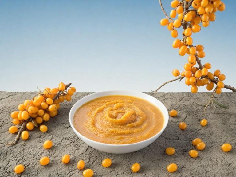 Sanddornpüree
aus den ganzen Sanddornbeeren, reich an Vitaminen,
unterstützt das Immunsystem